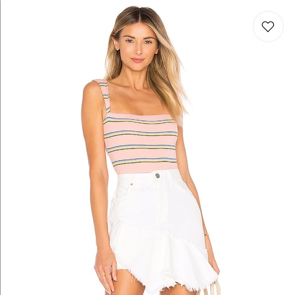 Privacy Please Tops - Privacy Please NORMAN BODYSUIT IN FLAMINGO